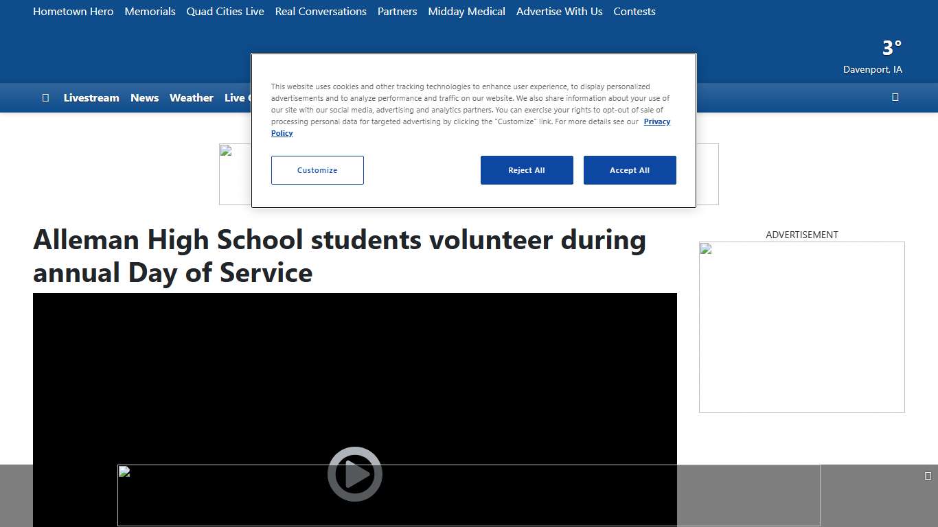Alleman High School students volunteer during annual Day of Service